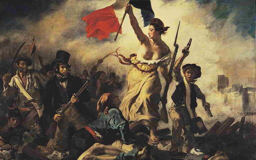 revolcion francesa libertad guiando al pueblo