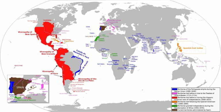 mapa imperio español completo